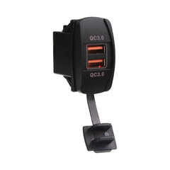 2x USB nabíječka QC3.0 , "Rocker" 12/24V, 48W 34723