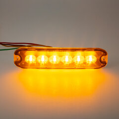 PROFI SLIM výstražné LED světlo vnější, oranžové, 12-24V, ECE R65 ch-076