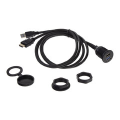 Prodlužovací kabel USB + HDMI s panelem na palubní desku pc7-231