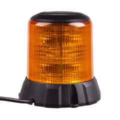 Robustní oranžový LED maják, černý hliník, 96W, ECE R65 wl405fix