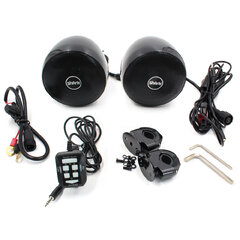 Zvukový systém na motocykl, skútr, ATV s FM, USB, AUX, BT, barva černá rsm100bl