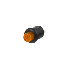 Spínač kulatý 6A oranžová LED 47052