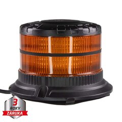 LED maják, 12-24V, 16xLED oranžový, magnet, ECE R65 wl829