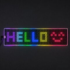 LED matrix panel "Devil eyes", průhledný, 10 x 39,5cm 95DE08