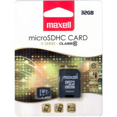 Paměťová karta MAXELL micro SDHC 32GB včetně adaptéru 8032gCL10