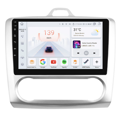 HIZPO KXFDFCS91/92 Autorádio 9" Android pro Ford Focus 2 Barva: Stříbrná, Ovládání klimatizace: Digitální klimatizace, Výkonnostní varianta: S9004 (4+ CHR516_SVE2