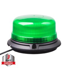 LED maják, 12-24V, 36xLED zelený, magnet, ECE R10 wl812green