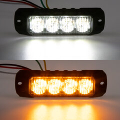 PROFI výstražné LED světlo vnější, oranžovo bílé, 12-24V, ECE R10 CH-040AW