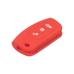 Silikonový obal pro klíč Ford 3-tlačítkový, červený 481FO102red