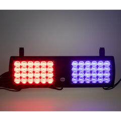 PREDATOR dual LED vnitřní, 48x1W, 12-24V, červeno-modrý kf802blre