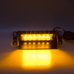 PREDATOR LED vnitřní, 6x3W, 12-24V, oranžový, 210mm, ECE R10 kf751