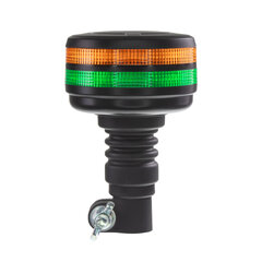 LED maják, 12-24V, 48xLED zelený/oranžový, na držák, ECE R65 wl833HRgo LED maják, 12-24V, 48xLED zelený/oranžový, na držák, ECE R65 wl833HRgo