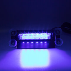 PREDATOR LED vnitřní, 6x3W, 12-24V, modrý, 210mm, ECE R10