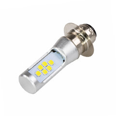 LED P15D bílá, 12V, motocyklová 95HLH-P15D-CR