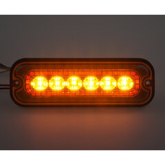 Zadní červené obrysové LED světlo s výstražným oranžovým světlem, 12-24V, ECE R65 brTRL003R