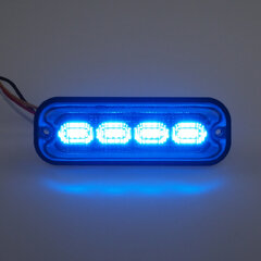 PREDATOR 4x4W LED, 12-24V, modrý, ECE R10 br004B
