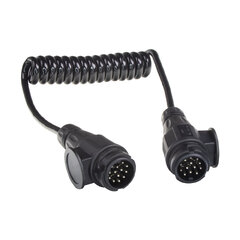Prodlužovací kabel 2 m spirálový 13 žílový, 2x zástrčka, 13pin 12V trc03