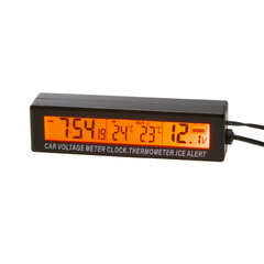 Digitální vnitřní/venkovní teploměr, hodiny a voltmetr 35936
