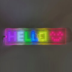 LED matrix panel "Devil eyes", transparentní, 10 x 39,5cm 95DE08