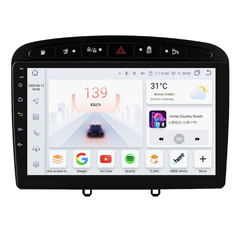 HIZPO KXPG40891 Autorádio 9" Android pro Peugeot 308, 408, RCZ Barva rámečku: Černá, Model: S9008 (8+128GB) CHR2379_ERN