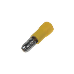 Zástrčka kruhová 5,0 mm žlutá, 100 ks 4001203