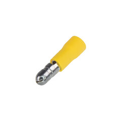 Zástrčka kruhová 5,0 mm žlutá, 100 ks 4001203