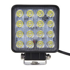 LED světlo hranaté, 16x3W, 107x107x60mm, ECE R10/R23 wl-806R23