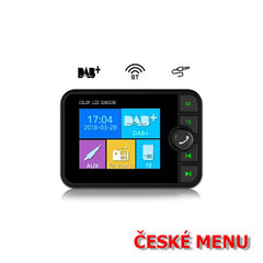DAB přijímač / Bluetooth HF + přehrávač / micro SD / FM modulátor dab-04