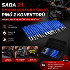 Sada 21 vyjímacích nástrojů pinů z konektorů 45037