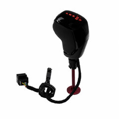 Hlavice řadící páky kožená, červená LED VW Passat B7, B8, Golf 6, Golf 7 96knob02r