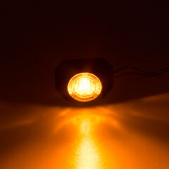 PROFI výstražné LED světlo vnější, 12-24V, oranžové, ECE R65 911-p3ora