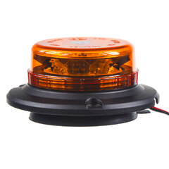 LED maják, 12-24V, 12x3W oranžový, magnet, ECE R65
