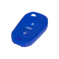Silikonový obal pro klíč Peugeot, Citroën, 3-tlačítkový, modrý 481pg112blu