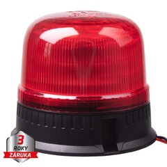 LED maják, 12-24V, 24xLED červený, pevná montáž, ECE R65 wl825fixred