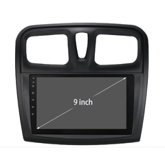 HIZPO KXRNSDR91 Autorádio 9" Android pro Dacia Logan 2, Sandero 2 Varianta: Rámeček typu A, Model: S9008 (8+128GB) CHR2142_R