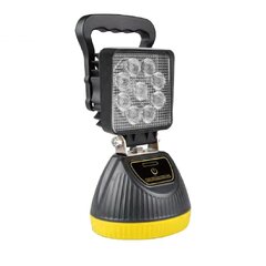 AKU LED světlo s magnetem, bílá/oranžová, 9x3W wl-Li08dual