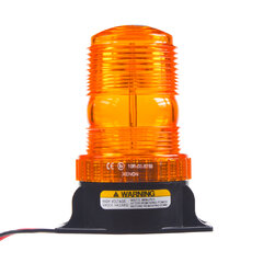 Zábleskový maják 12-24V, oranžový, ECE R10