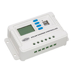 Solární regulátor nabíjení 12V/24V, 20A s LCD, USB 34405