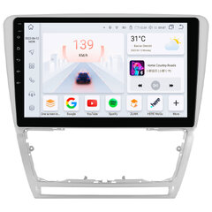 HIZPO KXSKDOTV101 Autorádio 10,1“ Android pro Škoda Octavia 2 Barva rámečku: Šedá, Model: S101008 (8+128GB) CHR105_SED