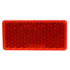 Zadní (červený) odrazový element - obdélník 95 x 45mm nalepovací trl51red