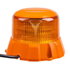 Robustní oranžový LED maják, oranž.hliník, 48W, ECE R65