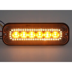 Přední bílé obrysové LED světlo s výstražným oranžovým světlem, 12-24V, ECE R65 brTRL001W