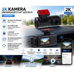 2K kamera univerzální s 1,47" LCD, Wi-Fi dvr64wifi