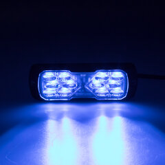 PROFI LED výstražné světlo 12-24V 11,5W modré ECE R65 114x44mm