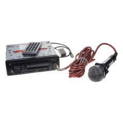 1DIN rádio pro autobusy s DVD/CD, 2x USB, SD, Mikrofon pro průvodce 80825bus