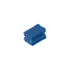 Konektor MINI ISO 8-pin bez kabelů - modrý 25005mod