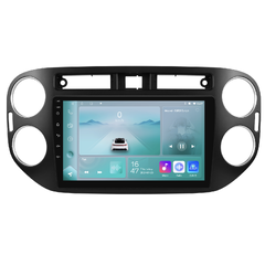 HIZPO KXTIGUAN9001/2 Autorádio 9" Android 13 pro Volkswagen Tiguan Barva rámečku: Tmavě šedá, Model: P9002CP (2+32GB) CHR198_CER