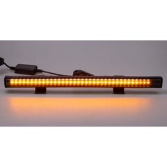 Gumové výstražné LED světlo vnější, oranžové, 12/24V, 340mm kf016-34