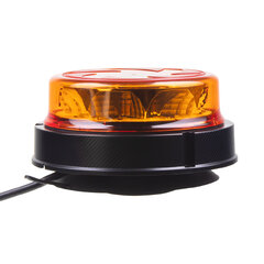 LED maják, 12-24V, 16x1W oranžový, magnet, ECE R65 wl141