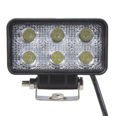LED světlo obdélníkové, 6x3W, 110x60x56mm, ECE R10